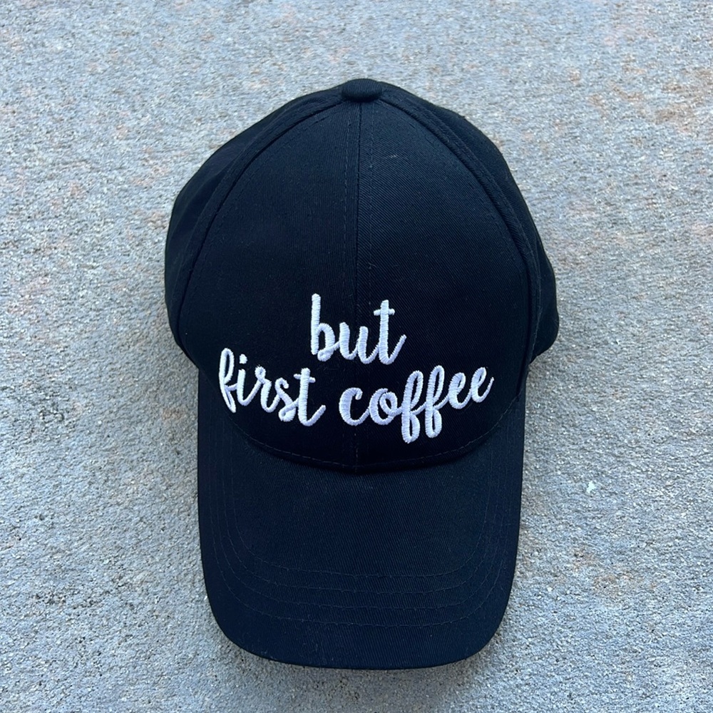 ⚫️But First Coffee Dad Hat